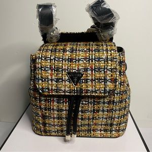 New Guess Tweed Backpack
